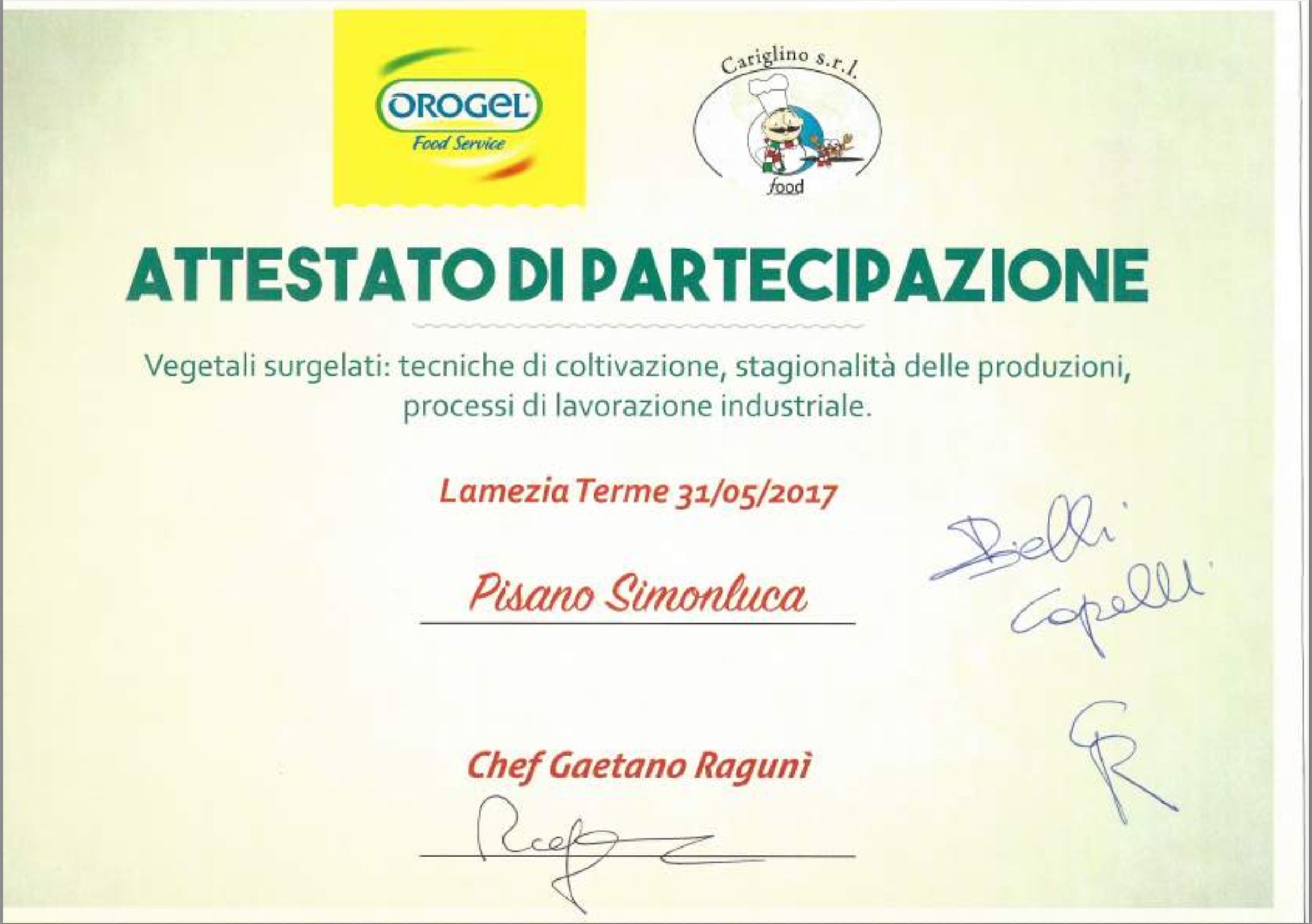 Corso Orogel